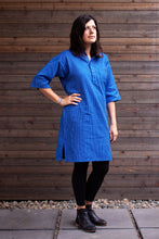 Load image into Gallery viewer, Bright Blue Solberg Cotton Tunic