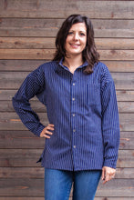 Load image into Gallery viewer, Traditional Solberg Dark Blue - cotton shirt - Button Down