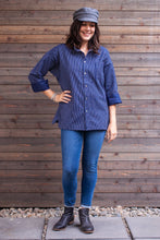 Load image into Gallery viewer, Traditional Solberg Dark Blue - cotton shirt - Button Down