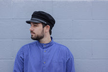 Load image into Gallery viewer, Black Leather Brim Cap