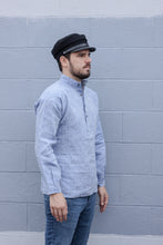 Load image into Gallery viewer, Black Leather Brim Cap