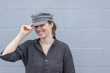 Load image into Gallery viewer, Fiddler Cap Grey Wool