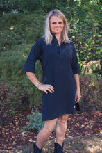 Load image into Gallery viewer, Pre-Washed Linen Tunic Black