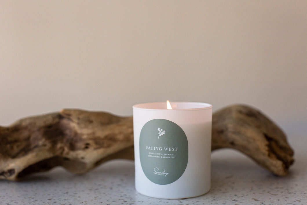 Facing West Candle