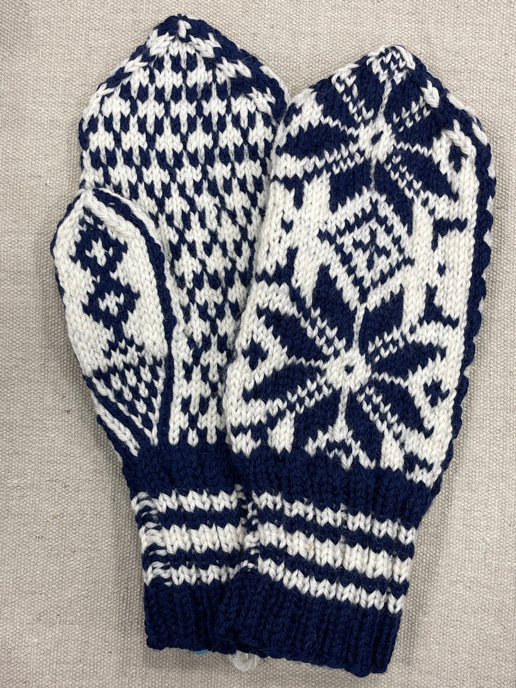 Hand-knit Norwegian Mittens