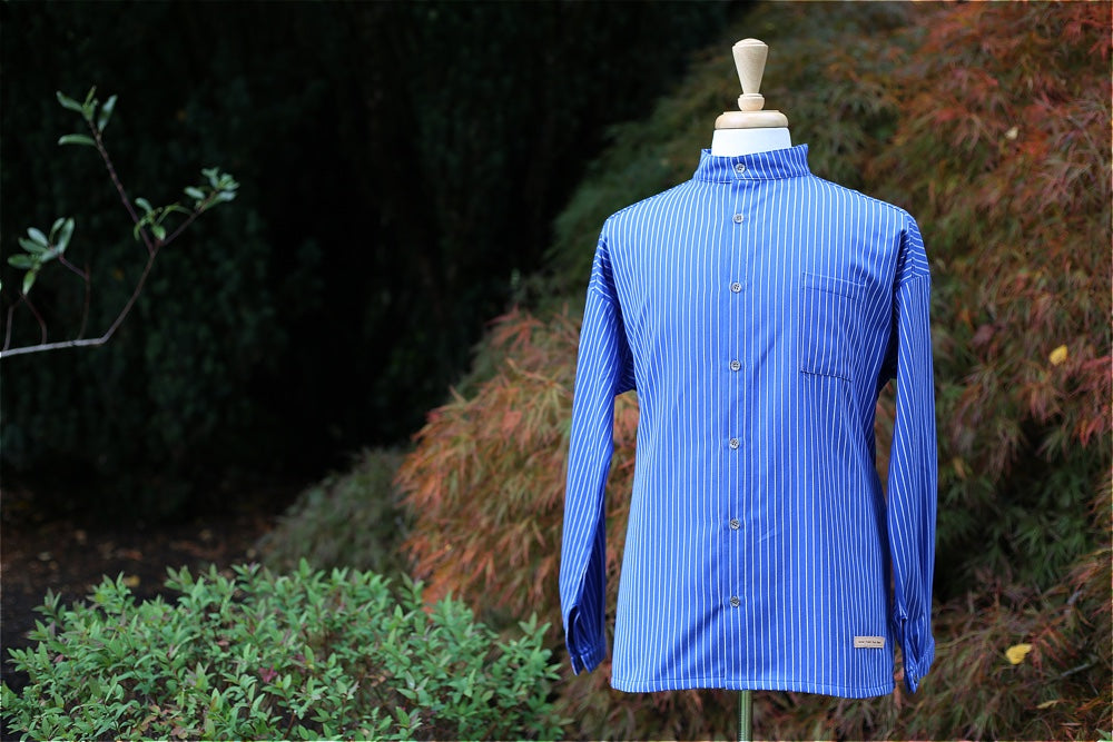 Traditional Solberg Bright Blue - cotton shirt - Button Down