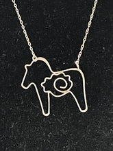 Load image into Gallery viewer, Dala horse necklace
