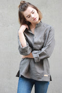 Tobacco - linen shirt - ONLY 2 LEFT!