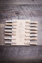 Load image into Gallery viewer, Vintage Wooden Clothespins 10 for $5
