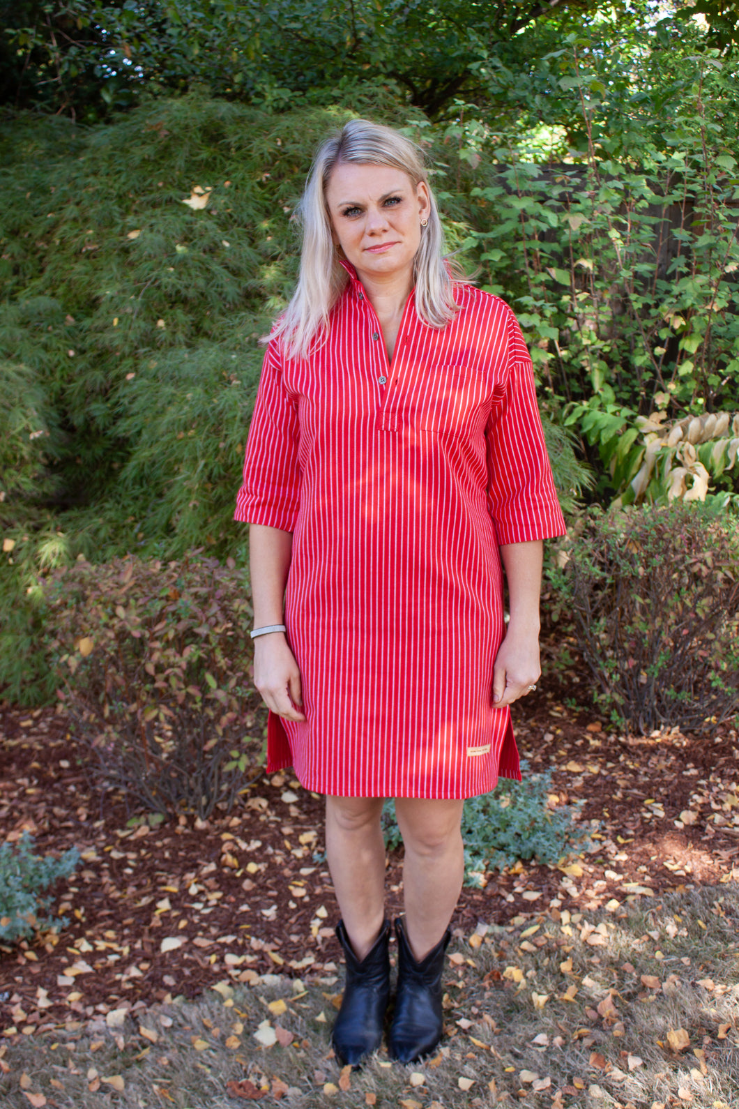 Red Solberg Cotton Tunic