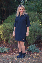 Load image into Gallery viewer, Pre-Washed Linen Tunic Black
